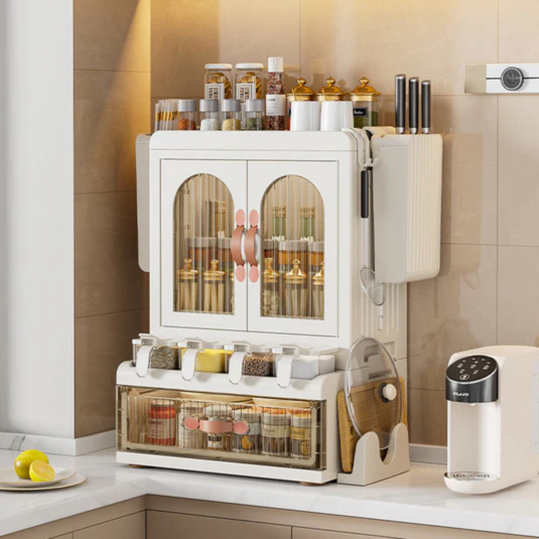 Kitchen Crockery and Essentials Countertop